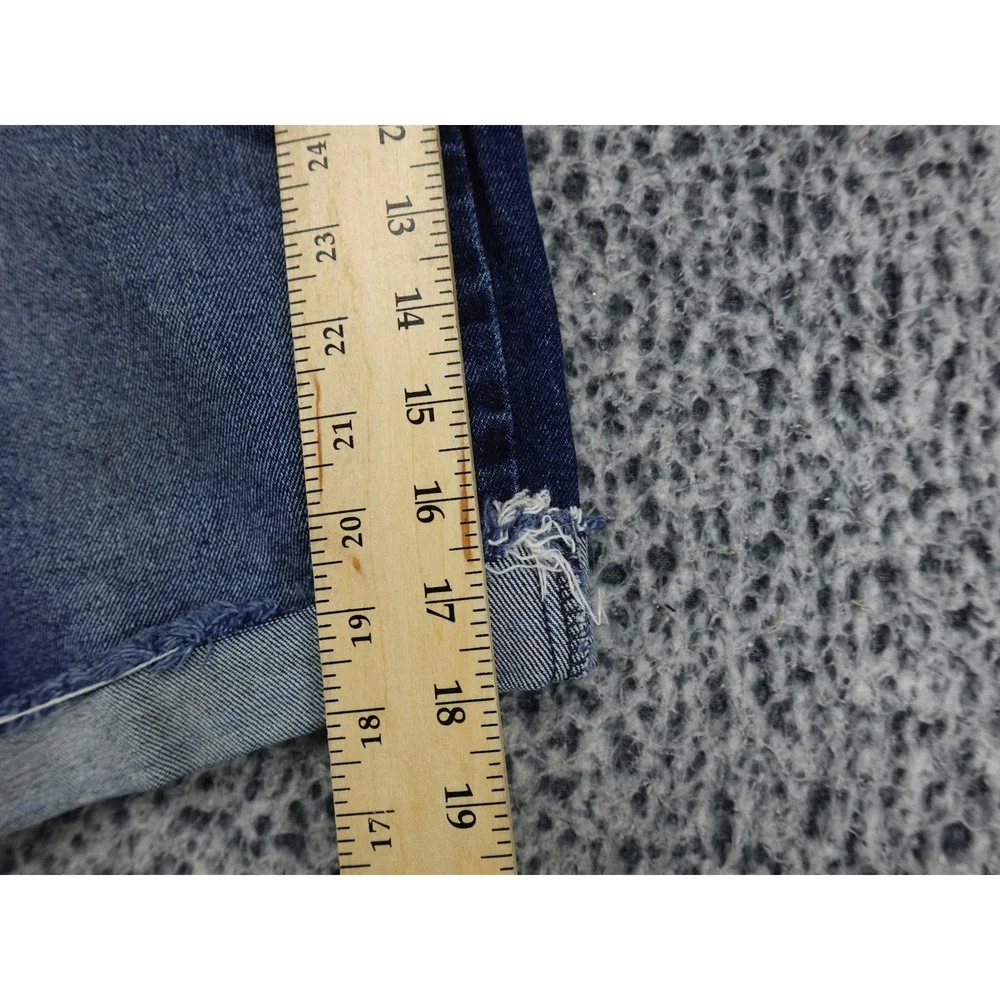 Levis 511 Cutoff Shorts Mens 31 Blue Slim Fit Medium Wash Raw Hem 36555-0326